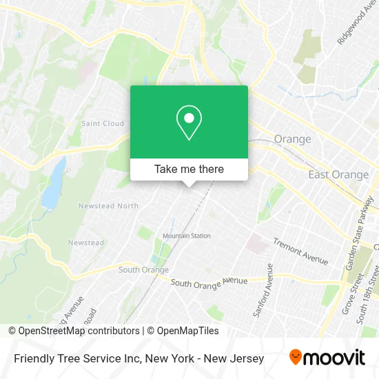 Friendly Tree Service Inc map