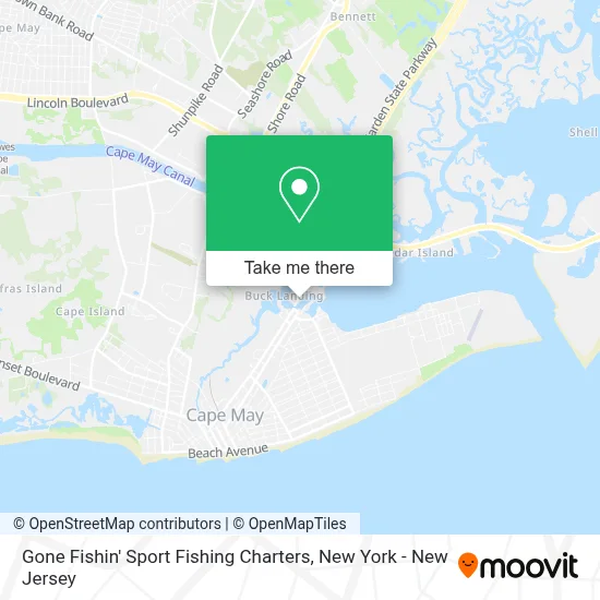 Gone Fishin' Sport Fishing Charters map