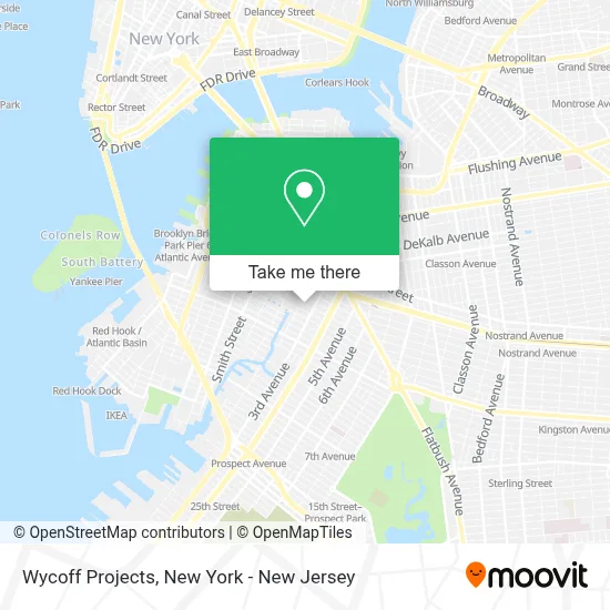 Wycoff Projects map