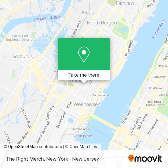 The Right Merch map