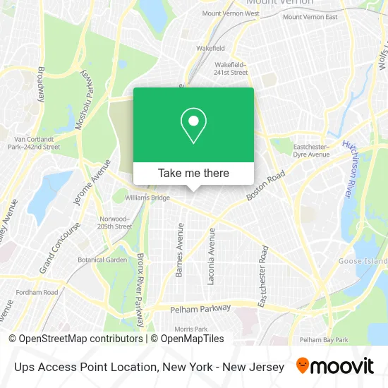 Ups Access Point Location map