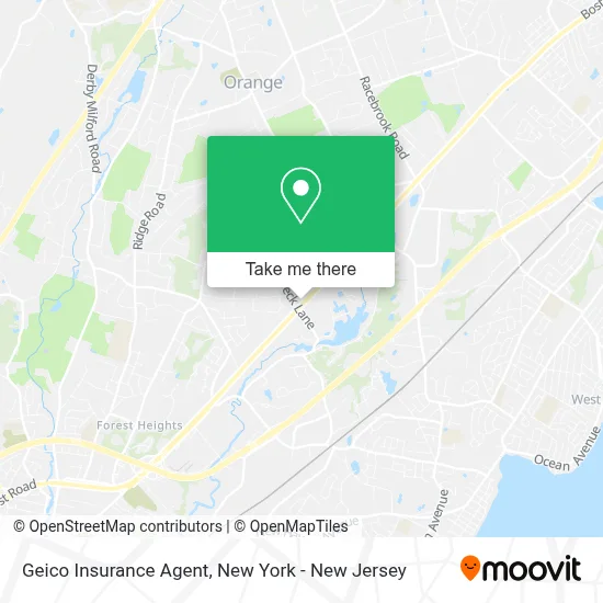 Geico Insurance Agent map
