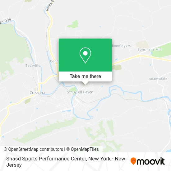 Shasd Sports Performance Center map