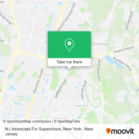 NJ Associate For Supervision map