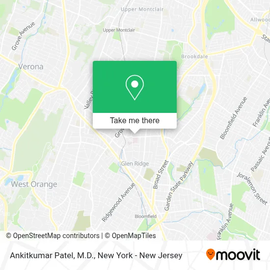 Ankitkumar Patel, M.D. map