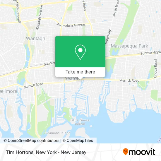 Tim Hortons map