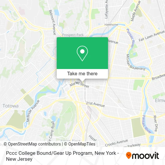 Pccc College Bound / Gear Up Program map
