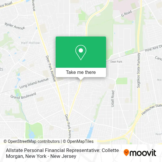 Allstate Personal Financial Representative: Collette Morgan map