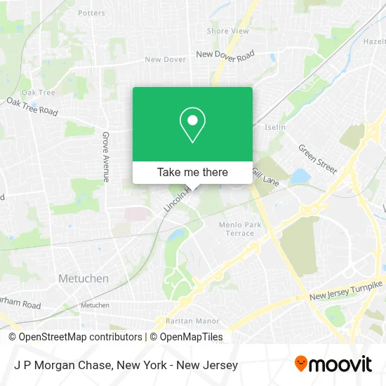 J P Morgan Chase map
