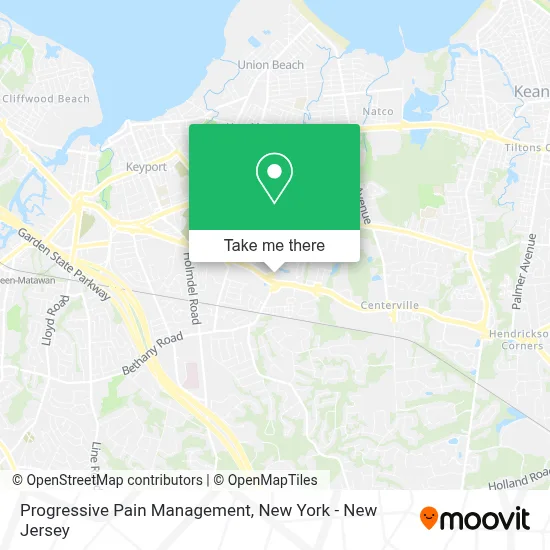 Progressive Pain Management map