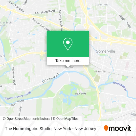 The Hummingbird Studio map