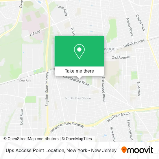 Ups Access Point Location map