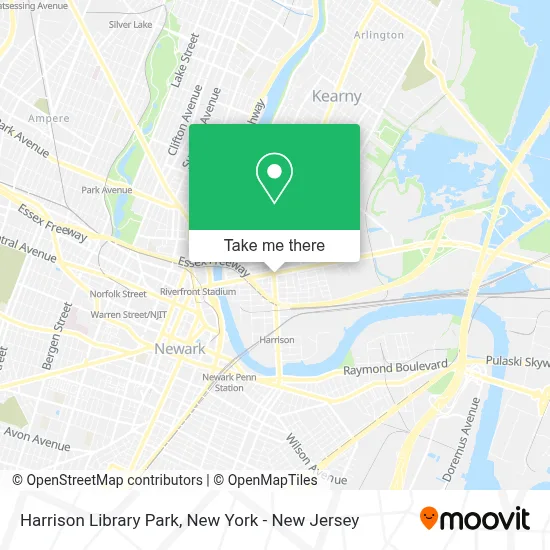 Harrison Library Park map