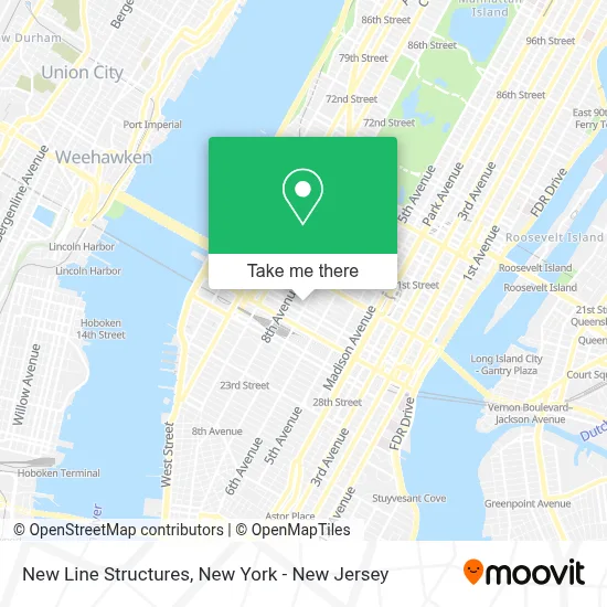 New Line Structures map