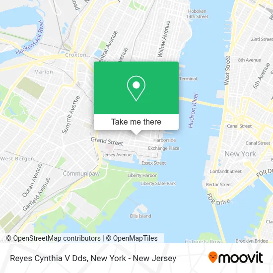 Reyes Cynthia V Dds map