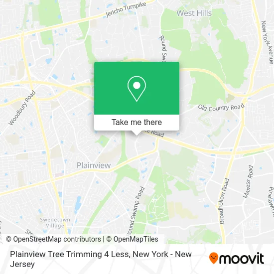 Plainview Tree Trimming 4 Less map