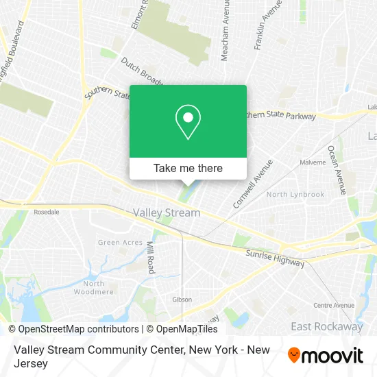 Valley Stream Community Center map