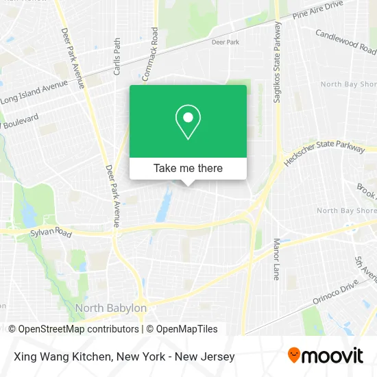 Xing Wang Kitchen map