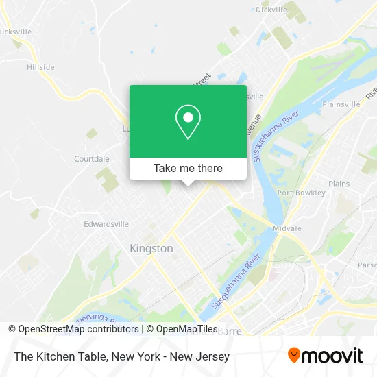 The Kitchen Table map