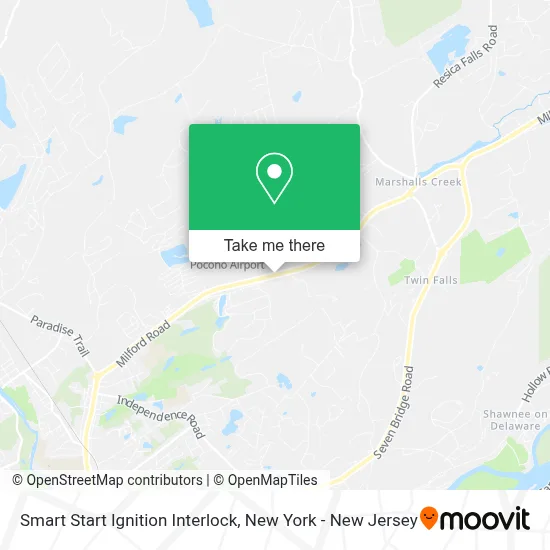 Smart Start Ignition Interlock map