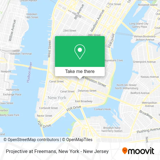 Projective at Freemans map