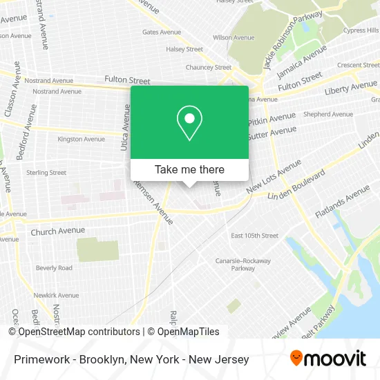 Primework - Brooklyn map