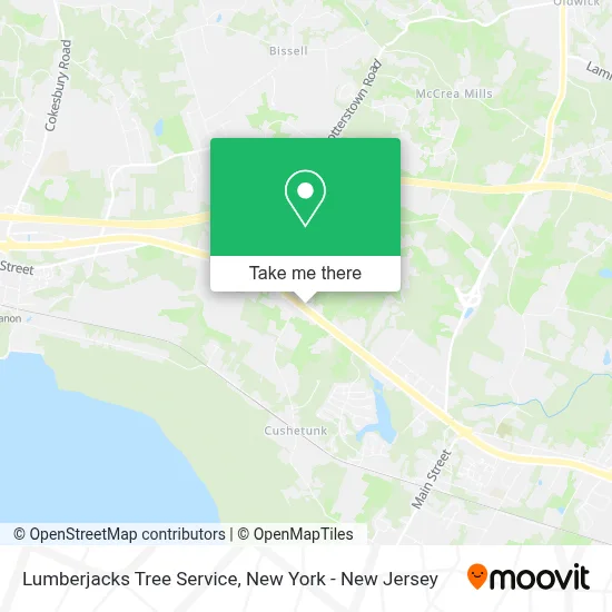 Lumberjacks Tree Service map