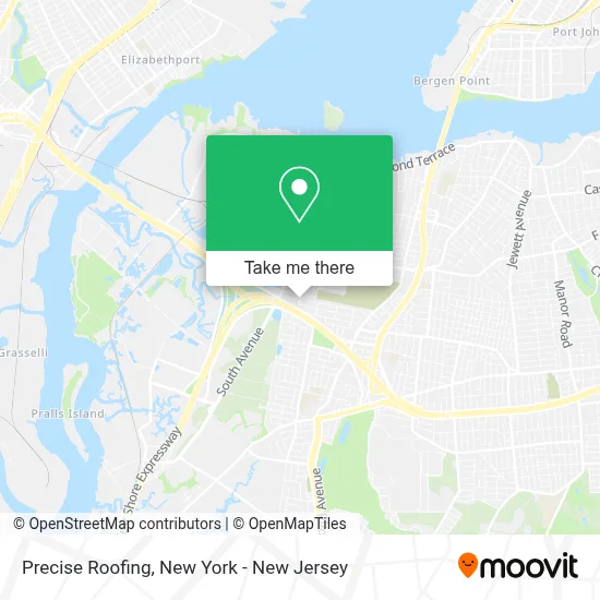 Precise Roofing map