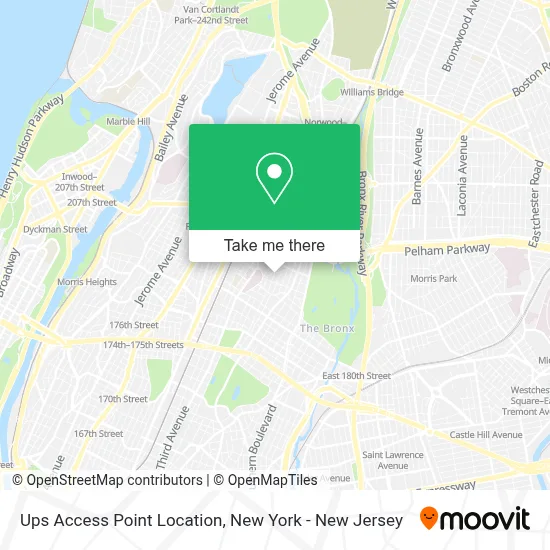 Ups Access Point Location map