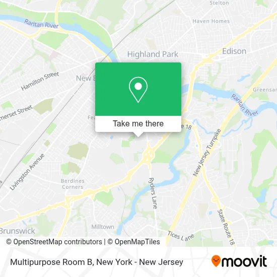 Multipurpose Room B map