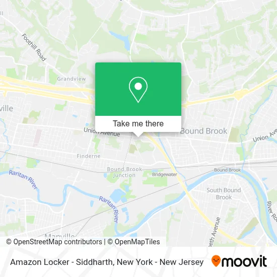 Amazon Locker - Siddharth map