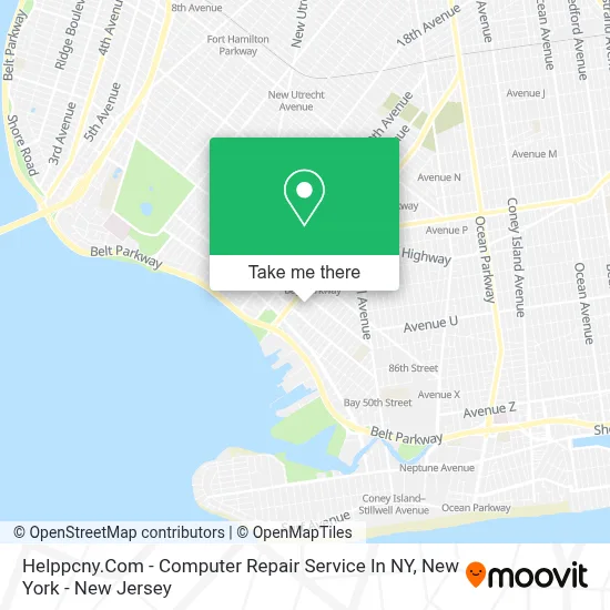 Helppcny.Com - Computer Repair Service In NY map
