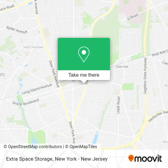 Extra Space Storage map