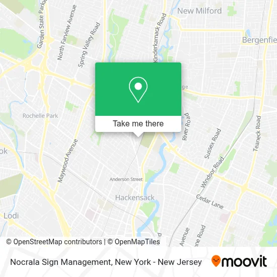 Nocrala Sign Management map