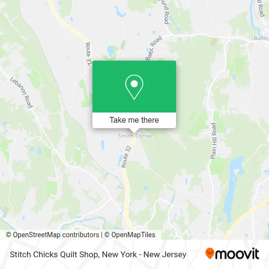 Stitch Chicks Quilt Shop map