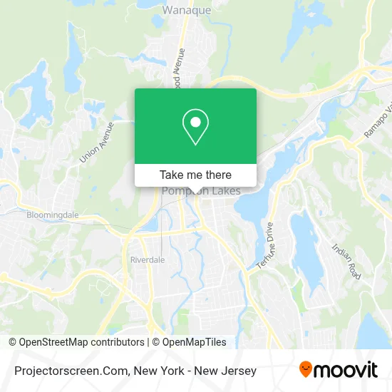 Projectorscreen.Com map