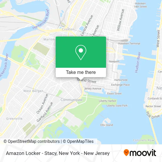 Amazon Locker - Stacy map