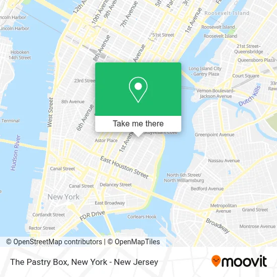 The Pastry Box map