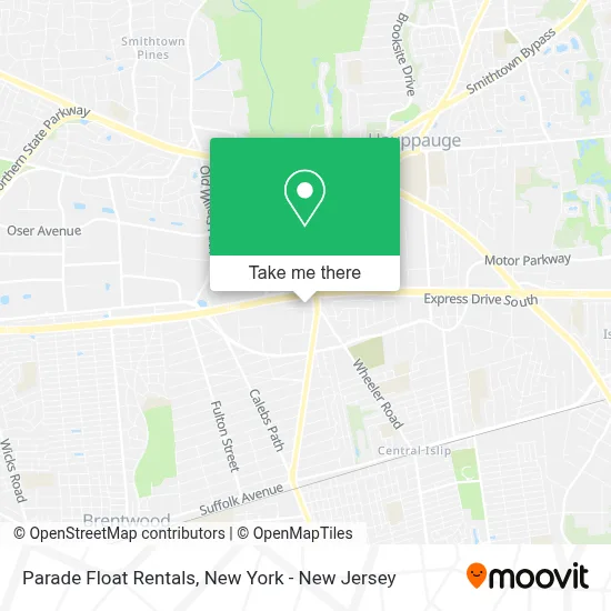 Parade Float Rentals map