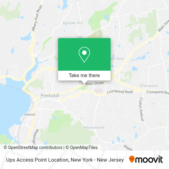 Ups Access Point Location map
