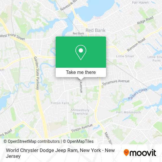 World Chrysler Dodge Jeep Ram map