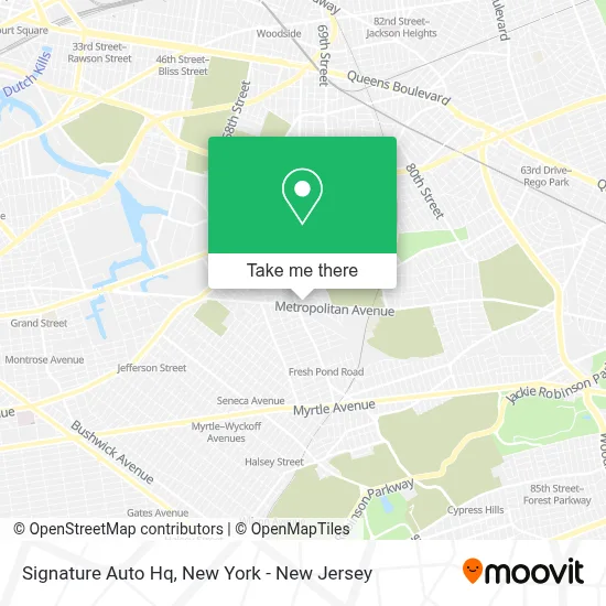 Signature Auto Hq map