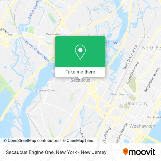 Secaucus Engine One map