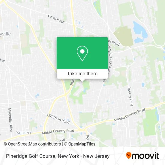 Pineridge Golf Course map