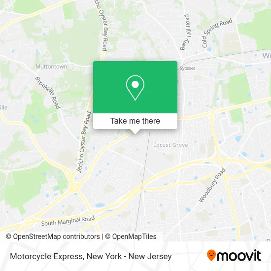 Motorcycle Express map