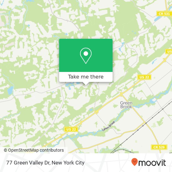 77 Green Valley Dr map