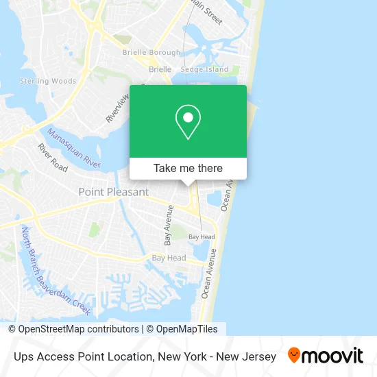 Ups Access Point Location map