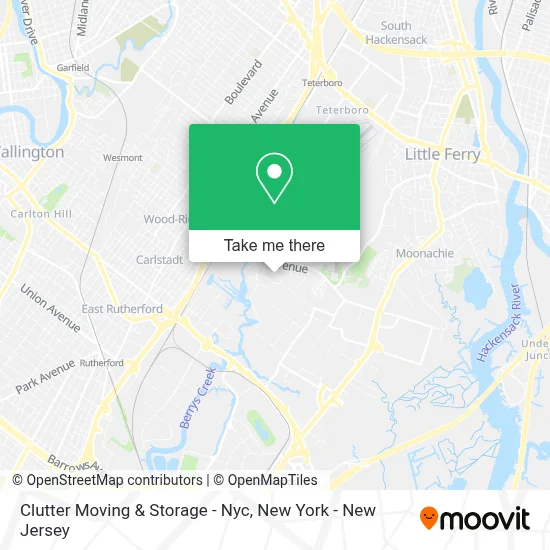 Clutter Moving & Storage - Nyc map