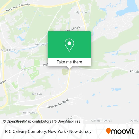 R C Calvary Cemetery map