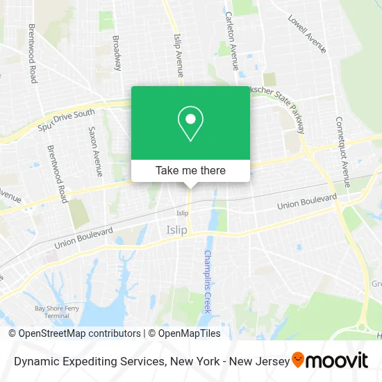 Dynamic Expediting Services map